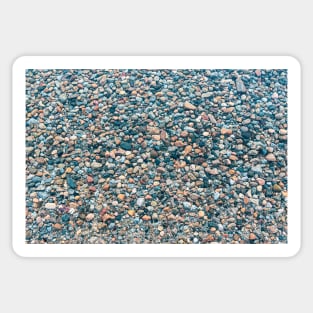 Colorful Underwater Pebbles at the Beach Sticker